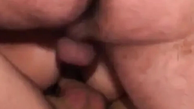 Amateur Blonde Housewife Slut Takes Two Dicks Anal Threesome