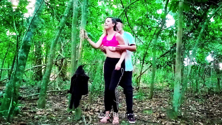 Naughty Country Girl Gabi Sweet Blowjob Outdoor Forest Sex