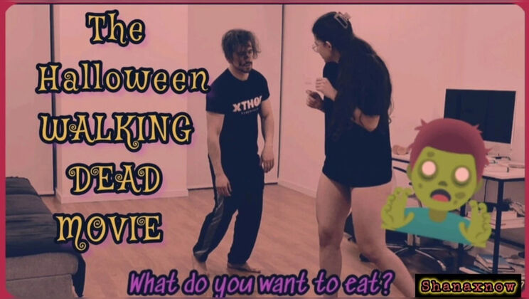 Shanaxnow Halloween Zombie Blowjob - Cum in Mouth Swallow with Small Tits Teen