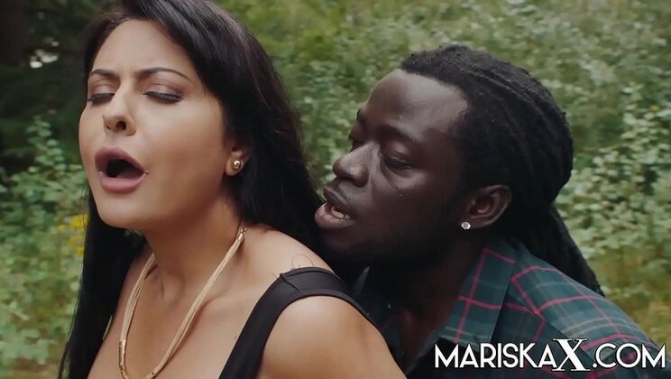 Mariska X Fucks BBC in Outdoor Hardcore Scene with Husband's Permission