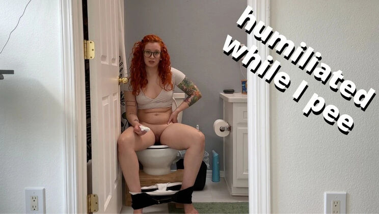 Veggiebabyy POV Femdom Humiliation - Piss Lover Degraded in Bathroom Full Video