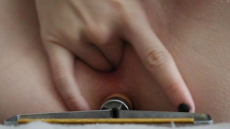 Skinny Teen Anonymous Kitty Double Penetration With Scrubbing Brush Solo Masturbation Orgasm