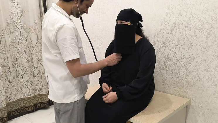 Hijabi Indian Girl Fucked Hard by Doctor in Clinic Check-up - Big Cock Creampie