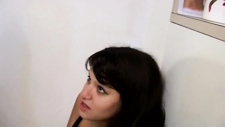 Young Brunette Slut Sucks Huge Cock Like a Pro