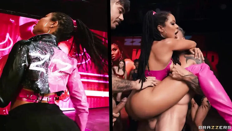 Kira Noir On Display Part 4 - Kendra Cole, Liv Revamped, Ameena Green Threesome Blowjob & Cumshot HD