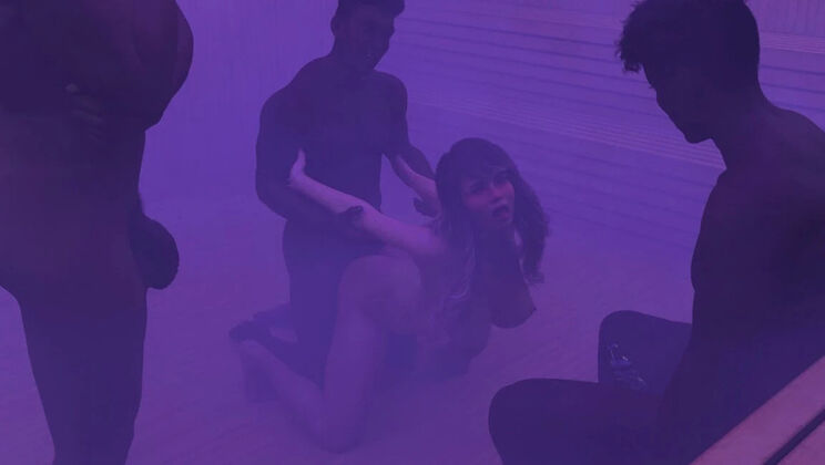 Naughty Neighbours V0.60 - Three BBC Strangers Fuck Susan in Sauna - Anal, MILF, Amateur Homemade