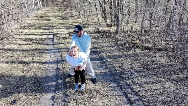 Mya Lane Outdoor Hardcore Fuck Drone Follows MILF Public Sex