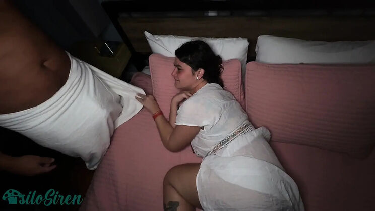 Naughty MILF Takes Double Creampie from Two BBCs