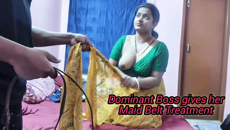 Desi Maid Shraddha Pandey Fucked Rough by Boss in Hindi Story - Big Ass Doggy Style & Screaming Blowjob