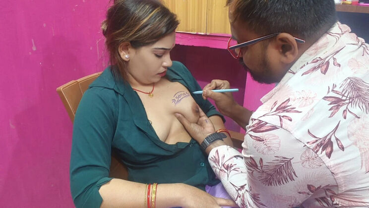 Sona Bhabhi Hot Desi Girl Tattoo Boobs Sucking Dirty Talk