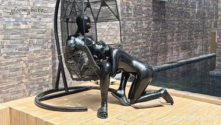 Alex Latex Deep Throat Blowjob - Summer Submission BDSM Fetish Sex