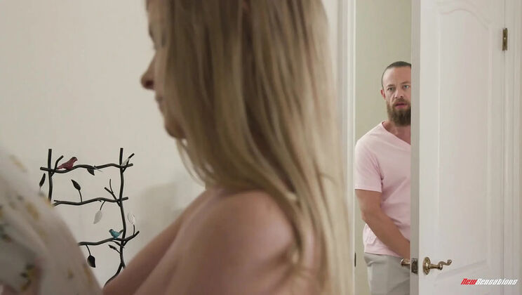 Blonde Stepsister Harlow West Takes Big Cock In Tight Teen Pussy