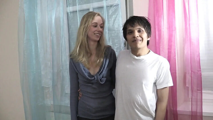 Blonde Teen Maria Gets Fucked Doggy Style and Blowjob in HD