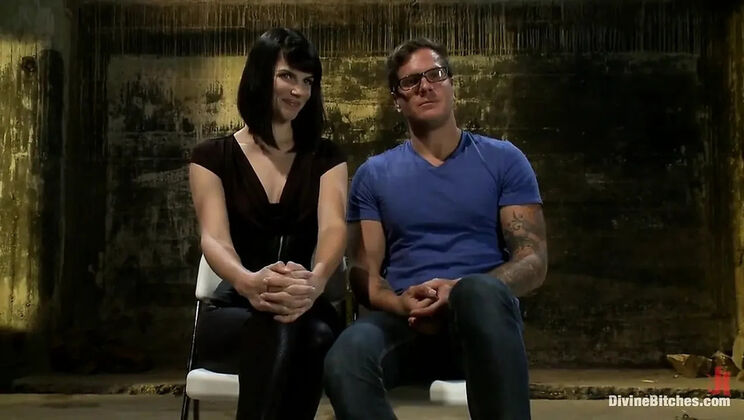 Bobbi Starr & Maitresse Madeline Hard Femdom Pegging - Horny Blowjob Handjob BDSM Submission