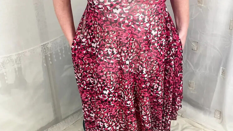 Big Natural Tits Stepaunty Sandra Strips in Lingerie & Stockings