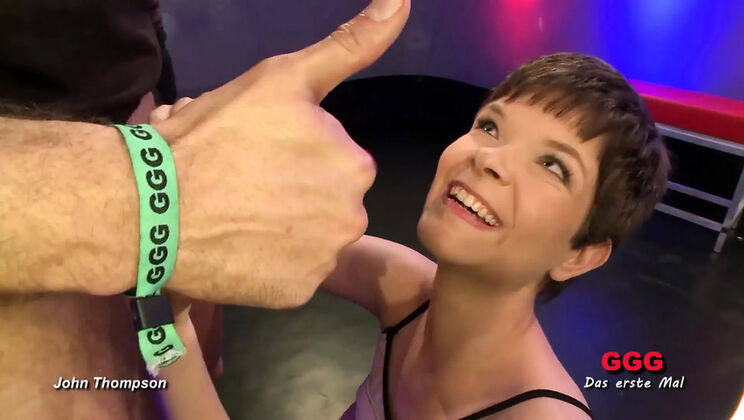 Shy Teen First Time Bukkake Gangbang Swallow - GGG German Amateur