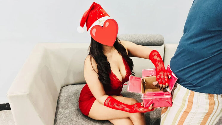 Stepbrother's Christmas Surprise: Hot Asian Stepsister Nadalyne Rides Hard & Gets Filled