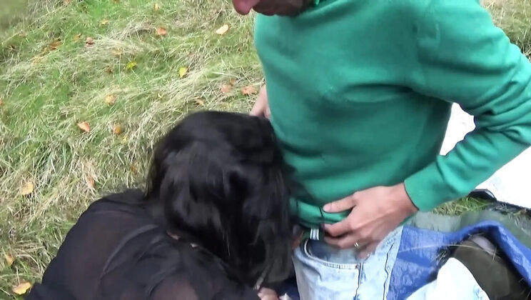 Big Boob Lady Fucked Hard on Grass - Amateur Outdoor Sex