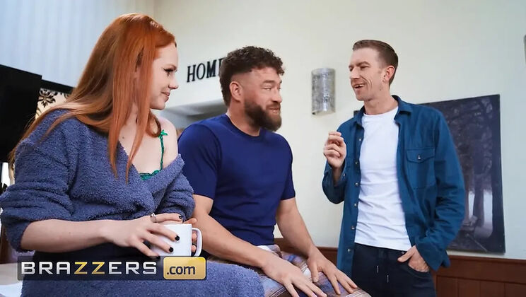 Ella Hughes Threesome Blowjob Cumshot Drip Big Tits HD