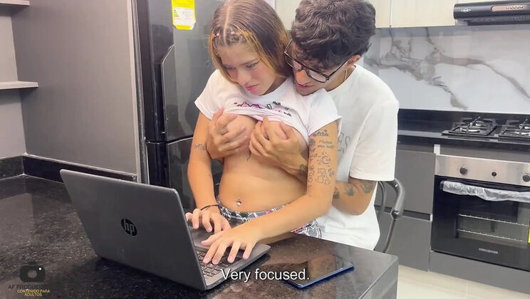 Stepsister Gabriela Wish Fucks Me Hard After I Help Her With Chores - Big Ass Latina Doggy Style & Blowjob