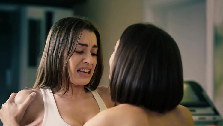 Lesbian Sauna Sex with Big Natural Tits - Josephine Jackson & Eve Sweet HD