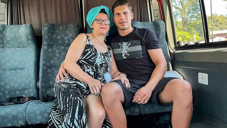 Lusty BBW Granny Gets Her Big Ass Destroyed in Rough Van Anal