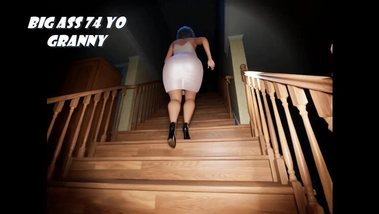 74 Year Old Granny Hardcore Fuck - Anal & Blowjob 3D Cartoon