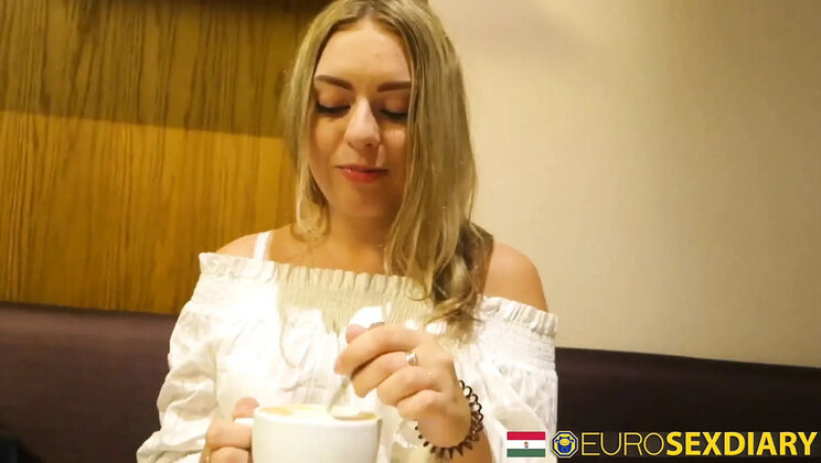 Euro Blondie Daniella Margot Hotel Sex & Room Service Blowjob Creampie