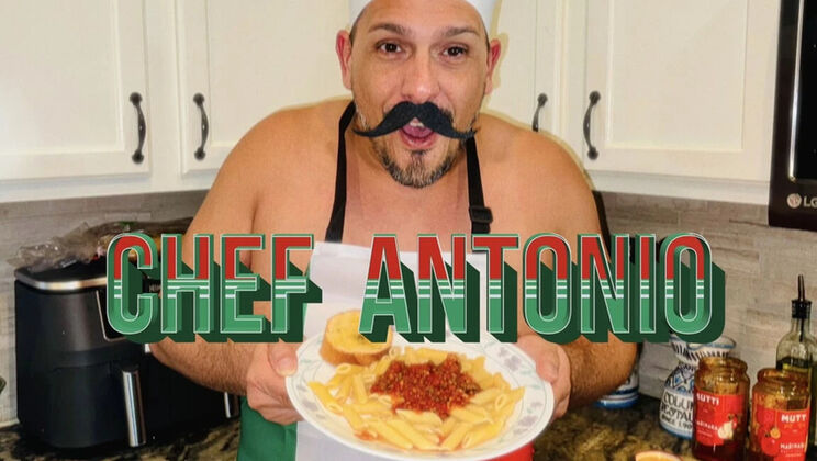 Chef Antonio Fucks Busty BBW in Kitchen - Hairy Creampie & Ass Licking