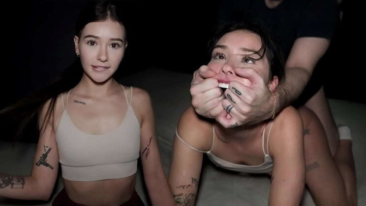 Petite College Girl Takes 3 Big Cocks Rough - Hard Doggystyle & Missionary Fuck