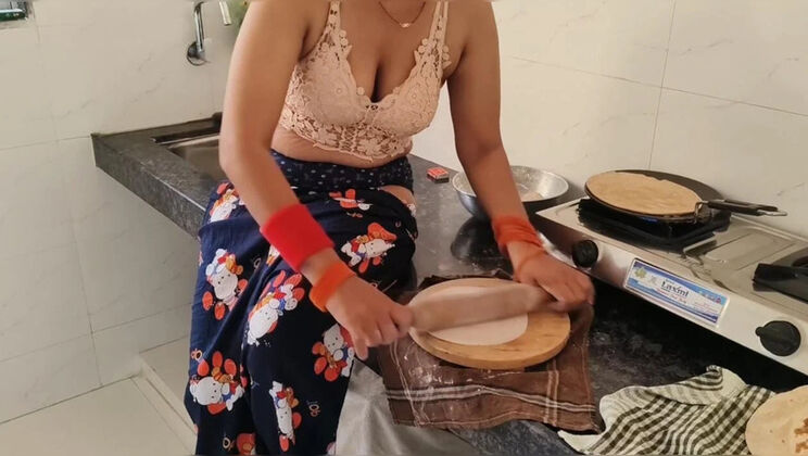 First Time Anal with Cute Indian Girl Sagita Sharm - Raw Kitchen Fuck in HD