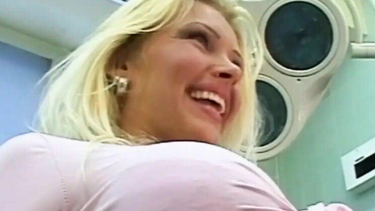 Young Blonde with Big Tits Fucked Hard by Doctor - Cumshot on Ass