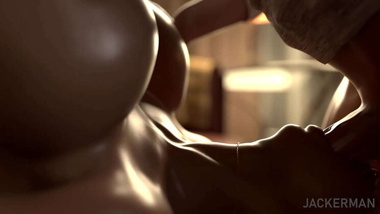 Big Tit MILF Blowjob Animation - Jackerman 3D Full Nelson Sex