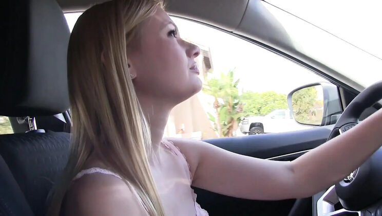 Blonde Teen Kennedy Kressler Gets Her Throat Fucked and Cum in Mouth