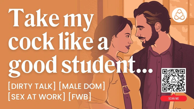 ASMR Sex Audio: Male Teacher Dominates Student at Work - Rough Fucking & Dirty Talk for Women