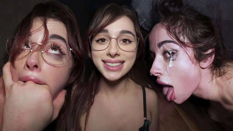 Amateur College Teen Audrey Reid Rough Doggystyle Riding and Squirting Facial