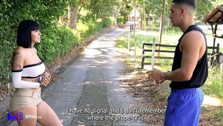 Lost Girl in Woods Needs Ride Home - Max Betancur & Luna Vidal Wild Sex Doggystyle & Blowjob