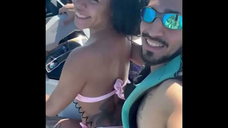 Young Wife Cheats on Husband with Jet Ski Instructor - Public Beach Sex