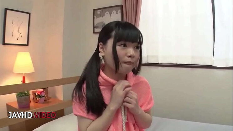 Japanese teen Sanae Akino gives deep blowjob before wild sex