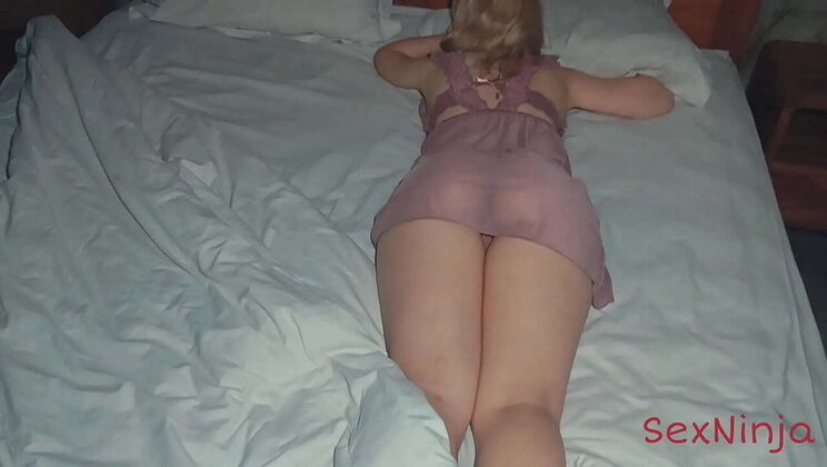 Step Mom Fucks Step Son POV - Big Booty MILF Squirts From Big Cock Missionary