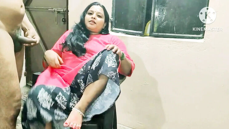 Desi Indian Aunty Hardcore Fuck With Boy At Home - Blowjob & Cowgirl Sex