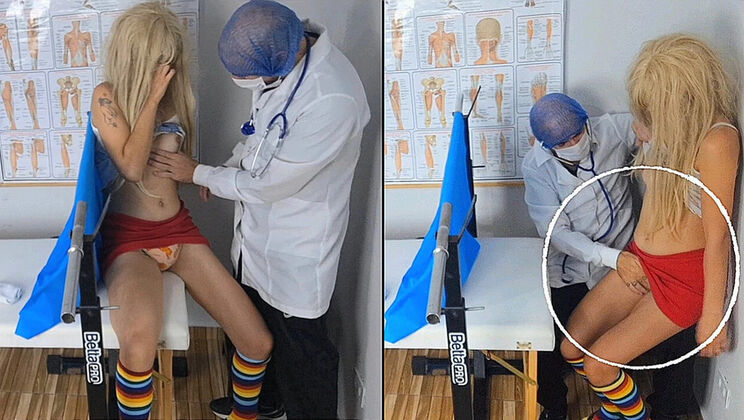 Doctor Patient Sex: Teen Gets Cumshot After Gyno Exam
