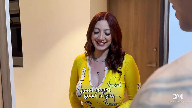 Curvy Colombian MILF Fucks Neighbor's Big Cock - Danner Mendez & Devil Khloe Creampie