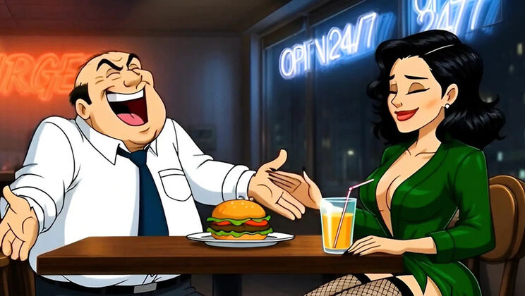 Dirty Toilet Fuck: Slut Wife Cheats in Public Hentai Cartoon