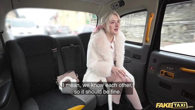 Fake Taxi Blonde Babe with Blue Eyes Sucks and Fucks Huge Cock All Day
