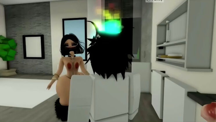Petite whore gets her pussy fucked by stepbrother in shower - Roblox Brookhaven