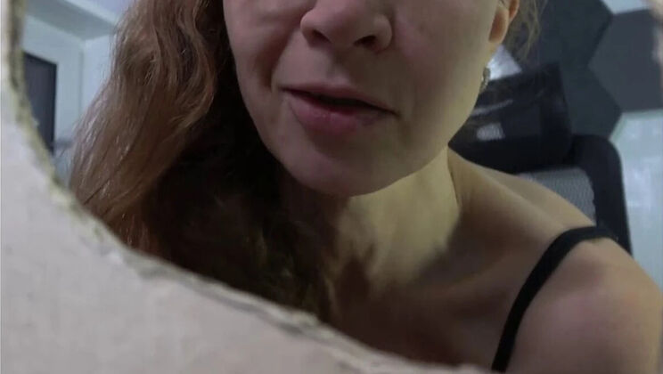 Annika Bond's Dirty Glory Hole Mouth Action | Hot MILF Solo Fetish