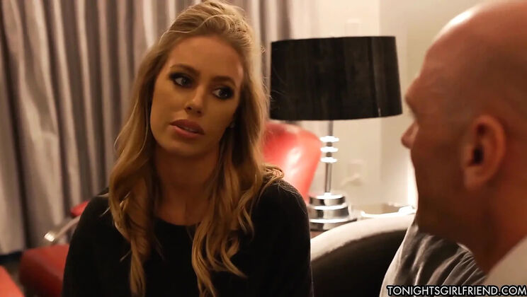 Nicole Aniston Takes a Creampie From Johnny Sins in the Bathroom