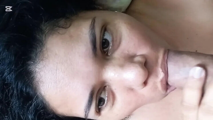 Cute Teen With Huge Natural Tits Gives A Sweet Blowjob