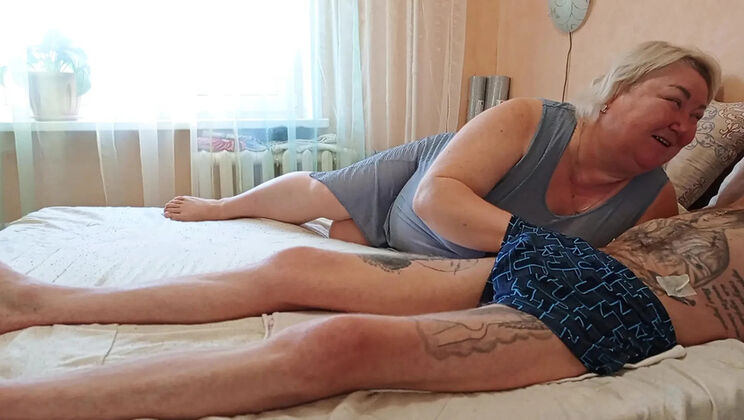 Neighbor MILF Sucks My Swollen Cock Before Work and Swallows Surprise Cum in Mouth